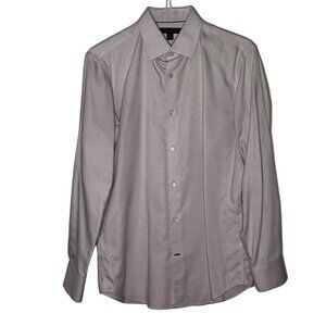 Banana Republic Mens No-Iron Slim Fit Dress Shirt 15-15.5 M Business Office Prep